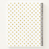 50 en Fabulous Gold Glitter Spot 50th Birthday Notitieboek (Achterkant)