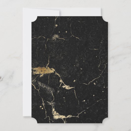 50 en Fabulous Gold Grey Marble met zwarte tekst Kaart (Achterkant)