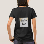 50 en Fabulous Gold Marble met zwarte tekst T-shirt (Achterkant)