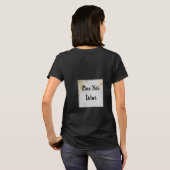 50 en Fabulous Gold Marble met zwarte tekst T-shirt (Achterkant volledig)