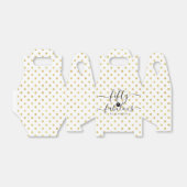 50 en Fabulous Gold Polka Dot Name 50th Birthday Bedankdoosjes (Uitgevouwen)
