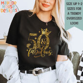 50 en Fabulous Gold Shimmer Verjaardag T-shirt