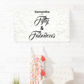 50 en Fabulous Gold Stars Persoonlijke banner (Insitu)