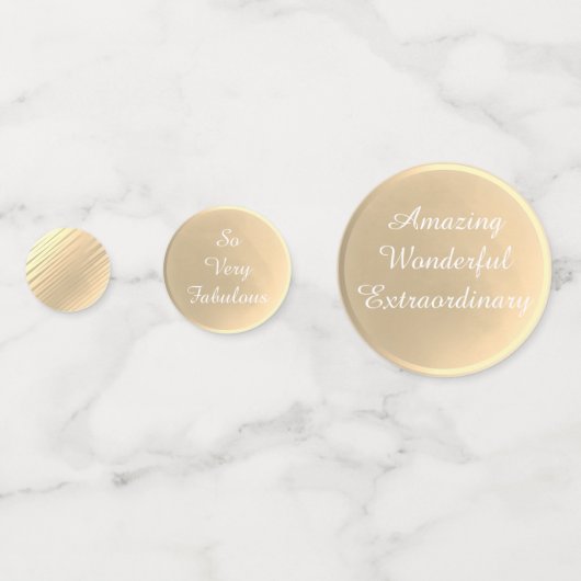 50 en Fabulous Gold-toon | Tafelconfetti Confetti (Achterkanten)