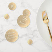 50 en Fabulous Gold-toon | Tafelconfetti Confetti (Groep)