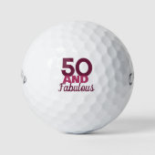 50 en Fabulous Golfballen (Voorkant)