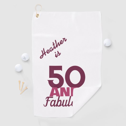 50 en Fabulous Golfhanddoek (Insitu)