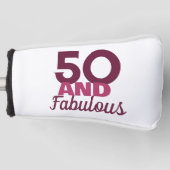50 en Fabulous Golfheadcover (Voorkant)