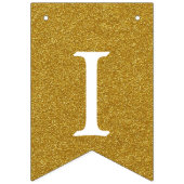 50 en Fabulous Gouden Folie Verjaardagsbanner Vlaggetjes (Derde vlag)