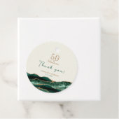 50 en Fabulous Groene Gouden Agaat Dank u Bedankjes Labels (In situ)