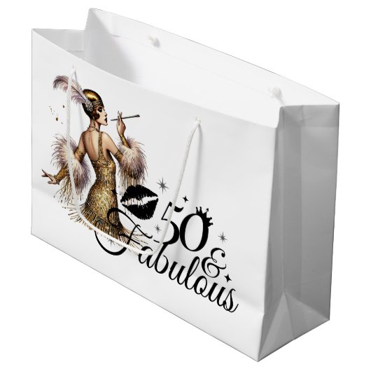 50 En Fabulous Groot Cadeauzakje (Voorkant Gekanteld)