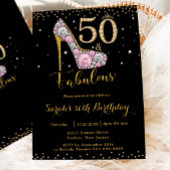 50 en Fabulous High Heel Diamonds 50e verjaardag Kaart
