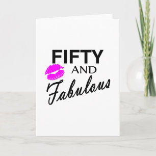 50 en Fabulous Kaart