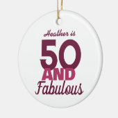 50 en Fabulous Keramisch Ornament (Links)