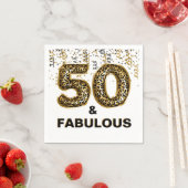 50 en Fabulous Leopard Print Folie Balloon Servet (Insitu)