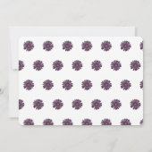 50 en Fabulous, leuke paarse madeliefje met glitte Kaart (Achterkant)