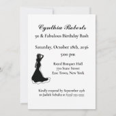 50 en Fabulous Luxurous Gold-ballonnen uitnodiging (Achterkant)