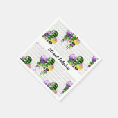 50 en Fabulous Mardi Gras Ballons Servet (Hoek)