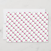 50 en Fabulous Martini Glas Verjaardagsfeest Kaart (Achterkant)