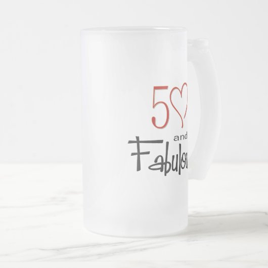 50 en Fabulous Matglas Bierpul (Voorkant rechts)