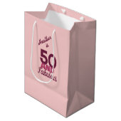 50 en Fabulous Medium Cadeauzakje (Voorkant Gekanteld)