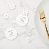 50 en Fabulous Modern Roze Verjaardagsfeest Confetti (Groep)