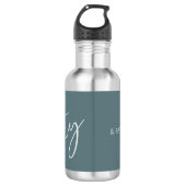 50 en Fabulous Modern Script Grijs Waterfles (Voorkant)