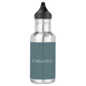 50 en Fabulous Modern Script Grijs Waterfles (Rechts)