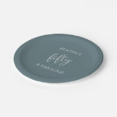 50 en Fabulous Modern Script Papieren Bordje (Gekanteld)