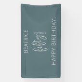 50 en Fabulous Modern Script Spandoek (Verticaal)
