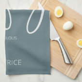 50 en Fabulous Modern Script Theedoek (Quarter Fold)