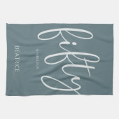 50 en Fabulous Modern Script Theedoek (Horizontaal)