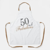 50 en Fabulous Moderne en Elegante 50ste Verjaarda Schort (Voorkant)