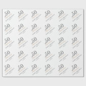 50 en Fabulous Moderne Vrouw 50e Verjaardag Cadeaupapier (Vlak)