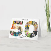 50 en Fabulous Multi Photo Friend 50th Birthday Kaart (Voorkant)