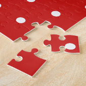 50 en Fabulous Name Photo 50th Birthday W Red LG Legpuzzel (Zijkant)