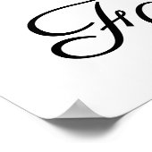 50 en Fabulous Name Two Photos 50th Birthday LG Poster (Hoek)