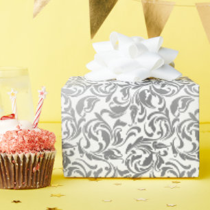 50 en Fabulous Nep Zilveren Versierde Verjaardagsf Cadeaupapier