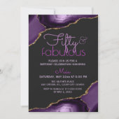 50 en Fabulous Paars Agate Kaart (Voorkant)