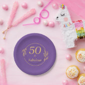 50 en Fabulous Papieren Bordje (Feest)