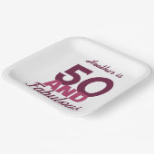 50 en Fabulous Papieren Bordje (Gebogen)