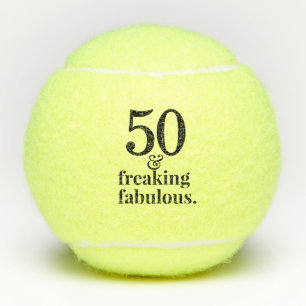 50 en Fabulous Personal Birthday Tennisballen