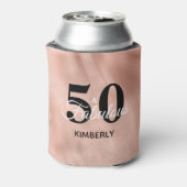 50 en Fabulous Personal Roos Gold Birthday Blikjeskoeler (Blikje Achterkant)