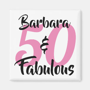 50 en Fabulous Personalized Birthday Party Magneet