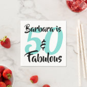 50 en Fabulous Personalized Birthday Party Servet (Insitu)