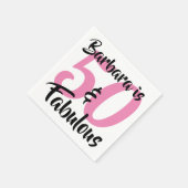 50 en Fabulous Personalized Birthday Party Servetten (Hoek)