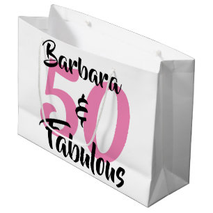 50 en Fabulous Persoonlijk Verjaardagsfeest Groot Cadeauzakje