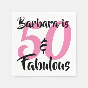 50 en Fabulous Persoonlijk Verjaardagsfeest Servetten