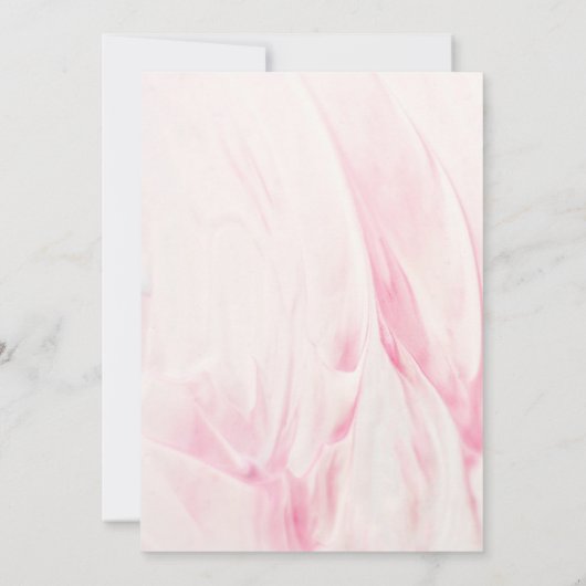 50 en Fabulous Pink 50th Birthday Party Kaart (Achterkant)