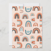 50 en Fabulous Pink Birthday Groovy Invitation Kaart (Achterkant)